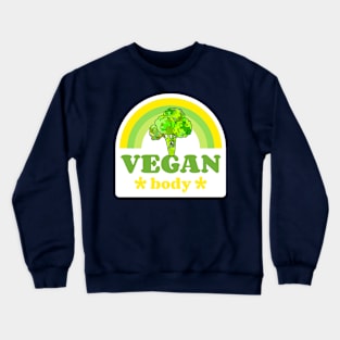 THE Power Of Vegan Funny Vegan Quote Crewneck Sweatshirt